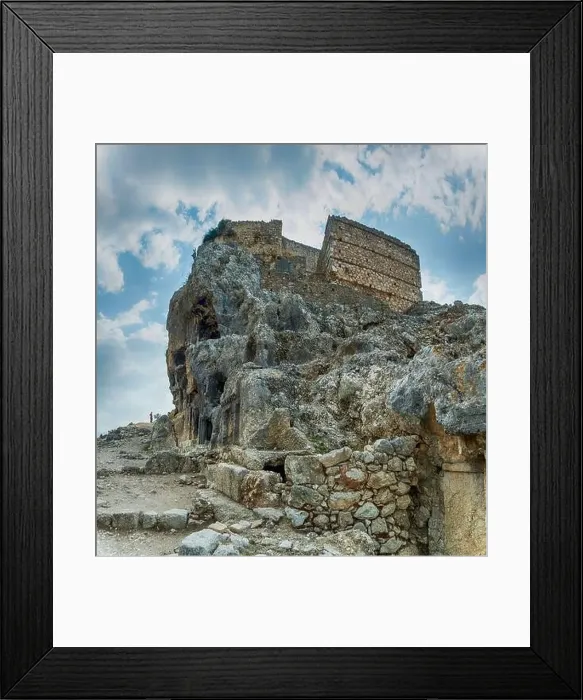 Framed Print : Tlos ruins and tombs, an ancient Lycian city near the town of Seydikemer, Mugla, Turkey Framed Print : Tlos ruins and tombs, an ancient Lycian city near the town of Seydikemer, Mugla, Turkey