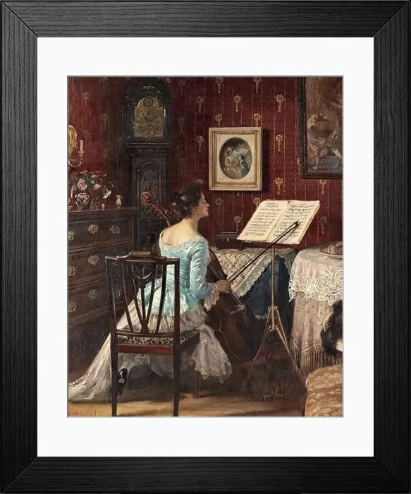 Framed Print : Kricheldorf Carl - the Cellist - German School - 19th Century - Kricheldorf Carl - the Cellist - German School - 19th Framed Print : Kricheldorf Carl - the Cellist - German School - 19th Century - Kricheldorf Carl - the Cellist - German School - 19th