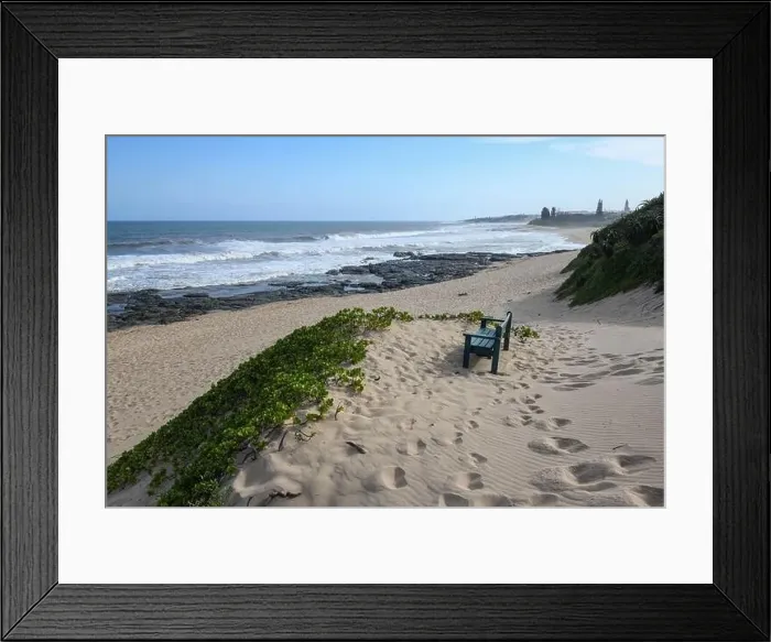 Framed Print : Drone view at Shelly beach on South Africa