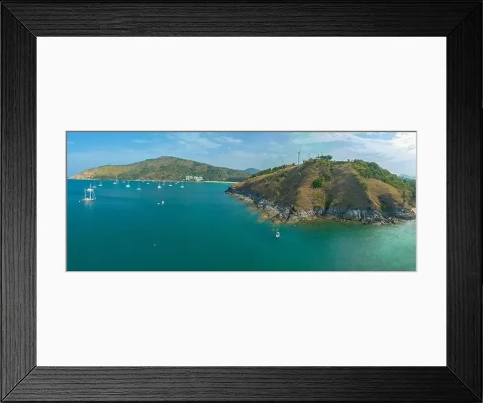 Framed Print : aerial photography above wind turbine on hilltop beside the sea near Promthep cape viewpoint creative nature Framed Print : aerial photography above wind turbine on hilltop beside the sea near Promthep cape viewpoint creative nature