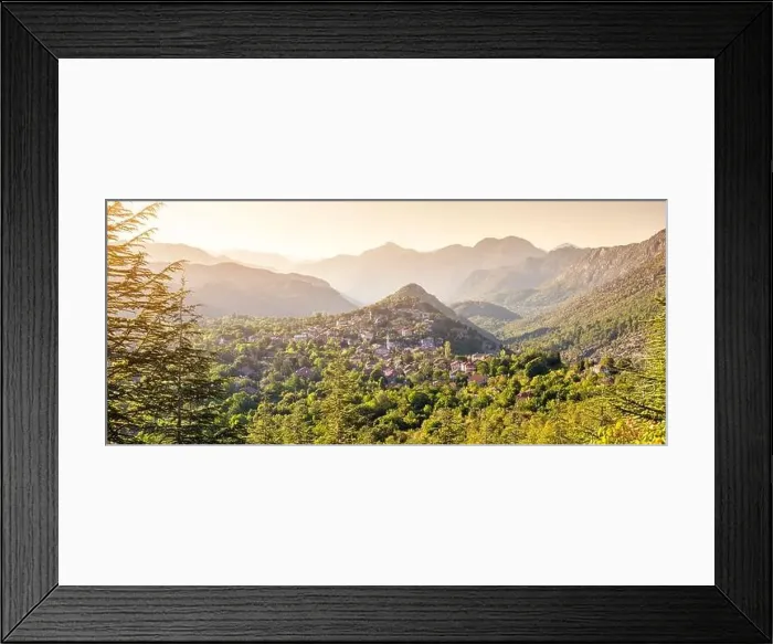 Framed Print : peaceful and serene setting of the village Framed Print : peaceful and serene setting of the village
