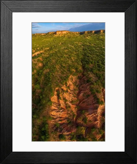 Framed Print : An aerial view of the Chilojo cliffs, Gonarezhou National Park, Zimbabwe Framed Print : An aerial view of the Chilojo cliffs, Gonarezhou National Park, Zimbabwe