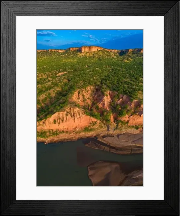 Framed Print : An aerial view of the Chilojo cliffs, Gonarezhou National Park, Zimbabwe Framed Print : An aerial view of the Chilojo cliffs, Gonarezhou National Park, Zimbabwe