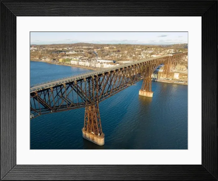 Framed Print : Aerial photo of a walkway bridge near Poughkeepsie NY over the Hudson River Framed Print : Aerial photo of a walkway bridge near Poughkeepsie NY over the Hudson River