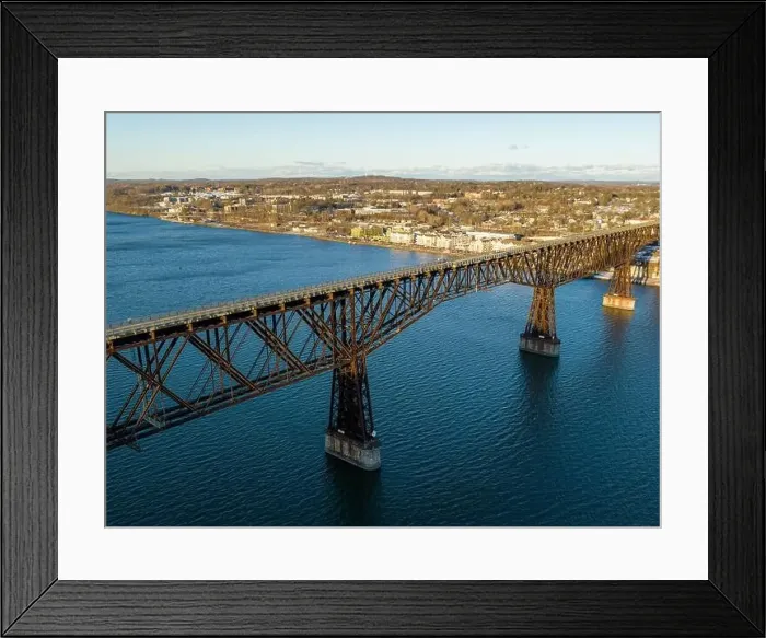 Framed Print : Aerial photo of a walkway bridge near Poughkeepsie NY over the Hudson River Framed Print : Aerial photo of a walkway bridge near Poughkeepsie NY over the Hudson River