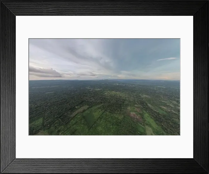 Framed Print : Green panorama landscape of Nicaragua aerial drone view Framed Print : Green panorama landscape of Nicaragua aerial drone view