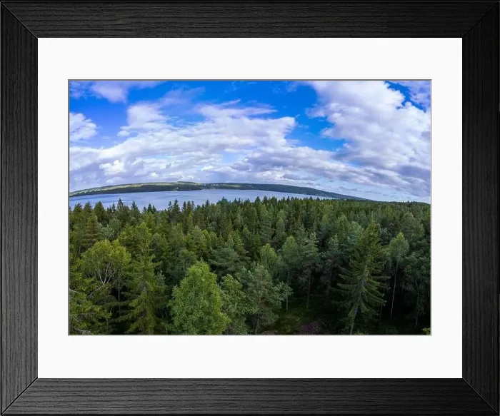 Framed Print : Lake Lygern close to Satila From above Framed Print : Lake Lygern close to Satila From above