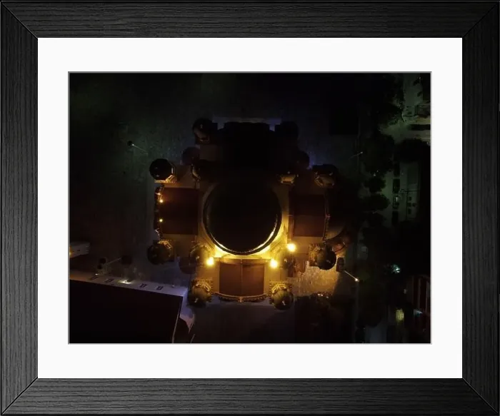 Framed Print : Saint Andrew Church Of Patra City In Greece At Midnight Aerial Night View Framed Print : Saint Andrew Church Of Patra City In Greece At Midnight Aerial Night View
