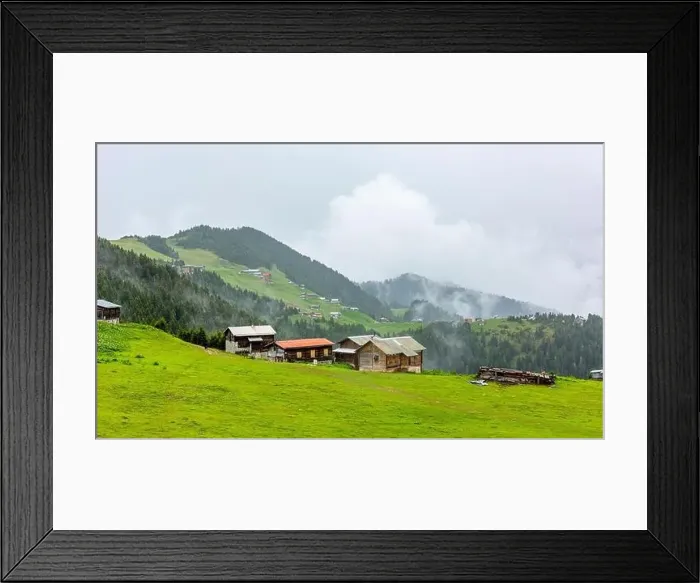 Framed Print : SAL PLATEAU and POKUT PLATEAU view together in Camlihemsin district of Rize province Framed Print : SAL PLATEAU and POKUT PLATEAU view together in Camlihemsin district of Rize province