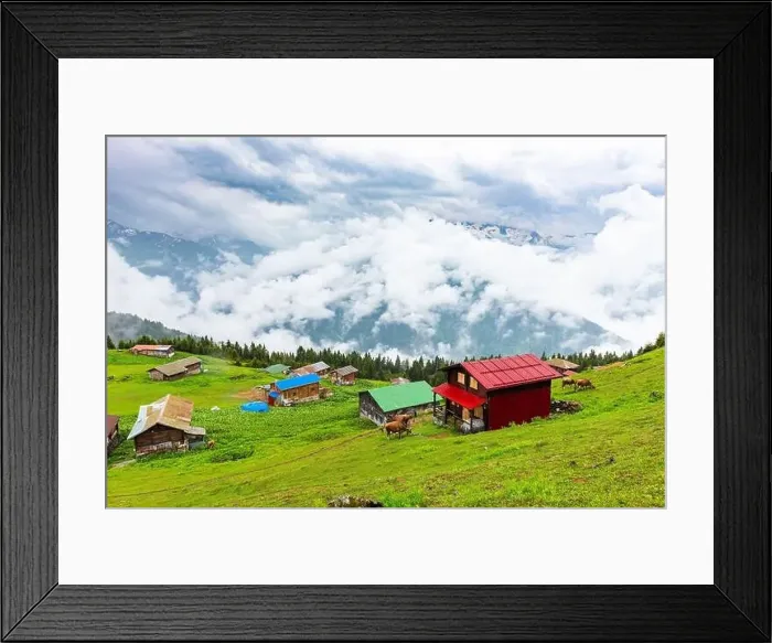 Framed Print : SAL PLATEAU in Camlihemsin district of Rize province. Kackar Mountains region. Rize, Turkey Framed Print : SAL PLATEAU in Camlihemsin district of Rize province. Kackar Mountains region. Rize, Turkey