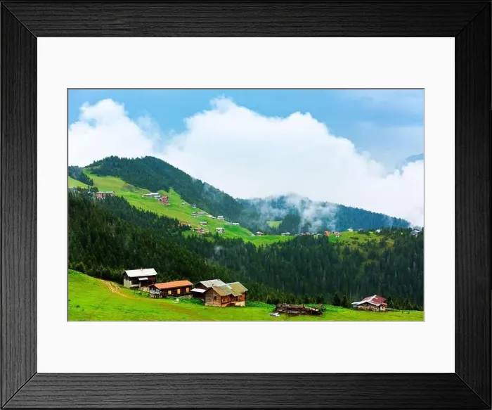 Framed Print : SAL PLATEAU and POKUT PLATEAU view together in Camlihemsin district of Rize province Framed Print : SAL PLATEAU and POKUT PLATEAU view together in Camlihemsin district of Rize province