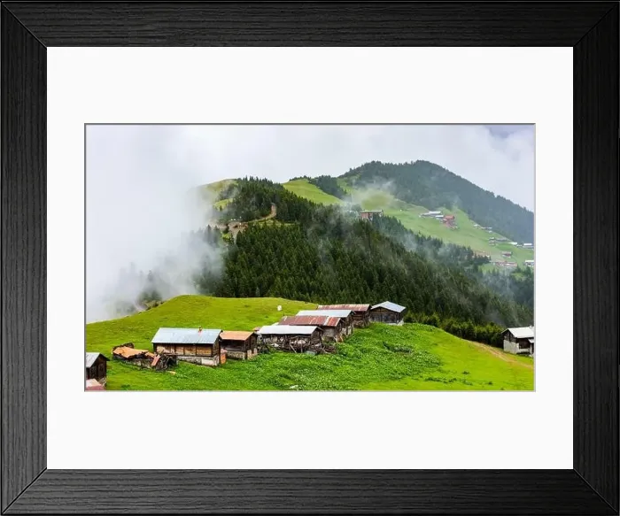 Framed Print : SAL PLATEAU and POKUT PLATEAU view together in Camlihemsin district of Rize province Framed Print : SAL PLATEAU and POKUT PLATEAU view together in Camlihemsin district of Rize province