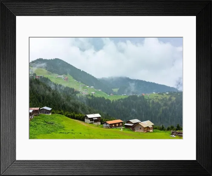 Framed Print : SAL PLATEAU and POKUT PLATEAU view together in Camlihemsin district of Rize province Framed Print : SAL PLATEAU and POKUT PLATEAU view together in Camlihemsin district of Rize province
