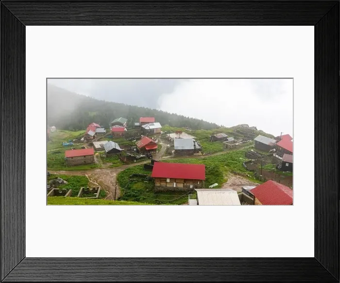 Framed Print : Gito Plateau view with foggy weather Framed Print : Gito Plateau view with foggy weather