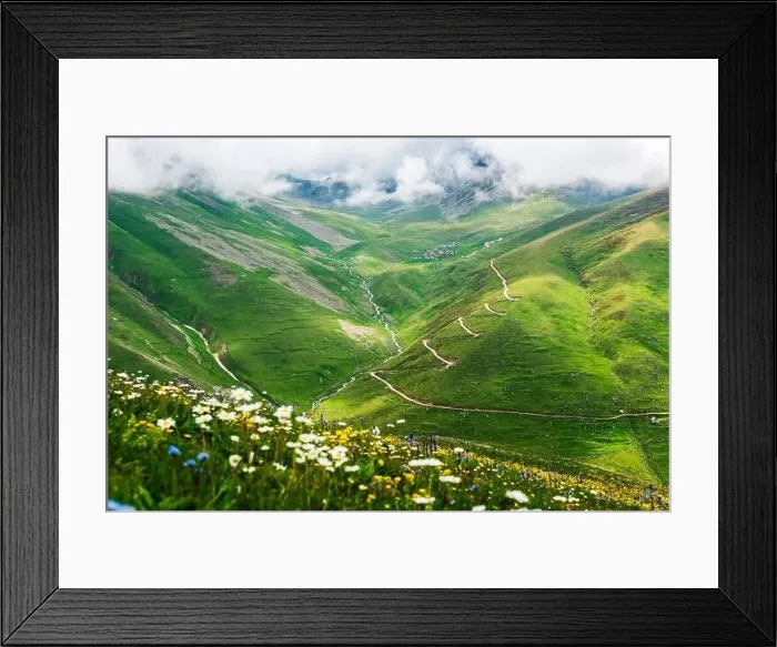 Framed Print : Cicekli Plateau in Camlihemsin district of Rize province Framed Print : Cicekli Plateau in Camlihemsin district of Rize province