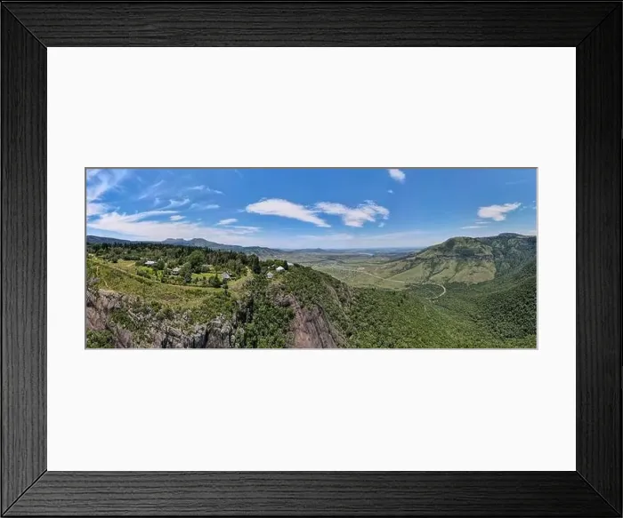 Framed Print : Drone view at the countryside of Hogsback in South Africa Framed Print : Drone view at the countryside of Hogsback in South Africa