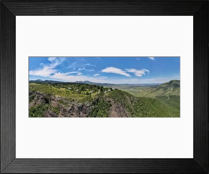Framed Print : Drone view at the countryside of Hogsback in South Africa Framed Print : Drone view at the countryside of Hogsback in South Africa