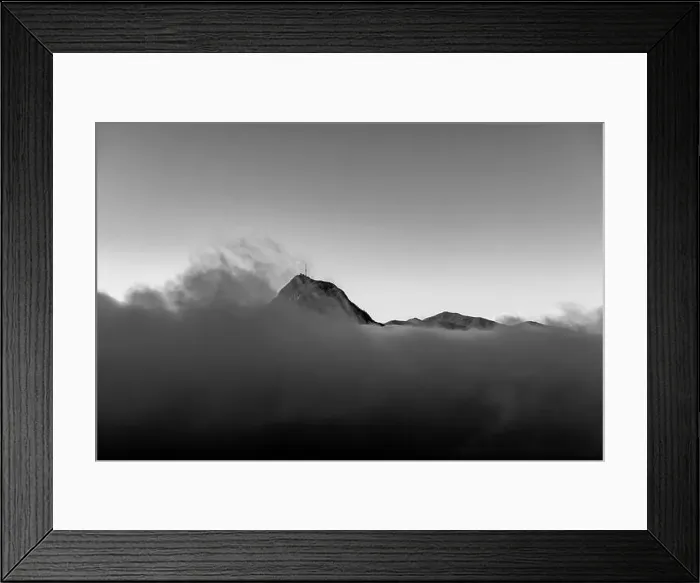 Framed Print : Mountain Peak San Salvatore Above Cloudscape with Sunlight and Clear Sky in Lugano, Ticino in Switzerland Framed Print : Mountain Peak San Salvatore Above Cloudscape with Sunlight and Clear Sky in Lugano, Ticino in Switzerland
