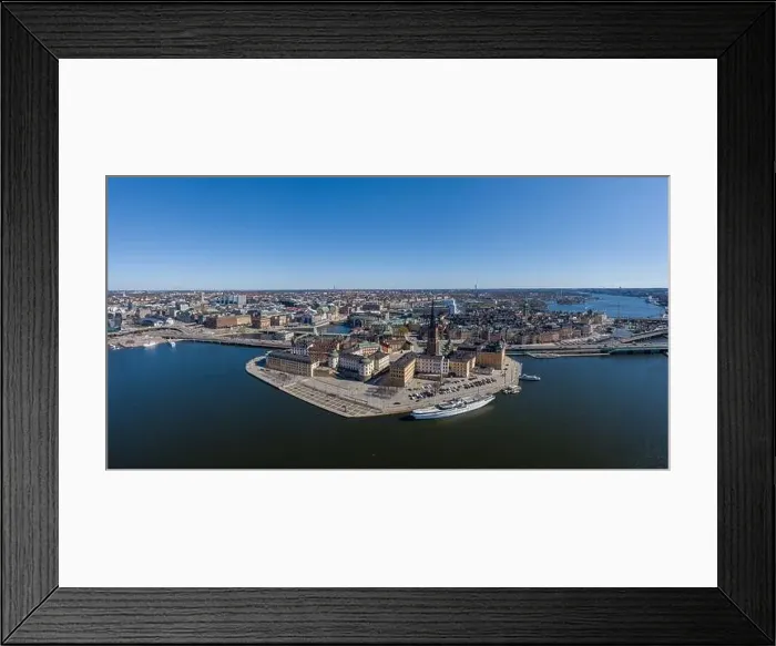 Framed Print : Stockholm Cityscape with Beautiful Old Town Architecture. Sweden. Drone Point of View Framed Print : Stockholm Cityscape with Beautiful Old Town Architecture. Sweden. Drone Point of View
