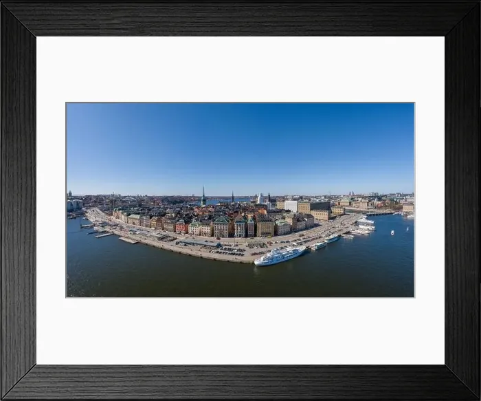 Framed Print : Stockholm Cityscape with Beautiful Old Town Architecture. Sweden. Drone Point of View Framed Print : Stockholm Cityscape with Beautiful Old Town Architecture. Sweden. Drone Point of View