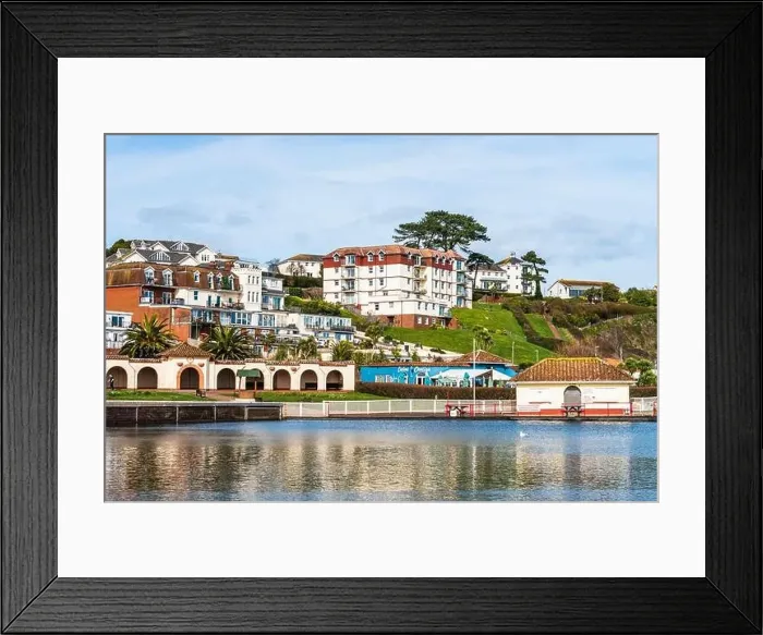 Framed Print : Goodrington Boating Lakes, Paignton, Devon, England Framed Print : Goodrington Boating Lakes, Paignton, Devon, England