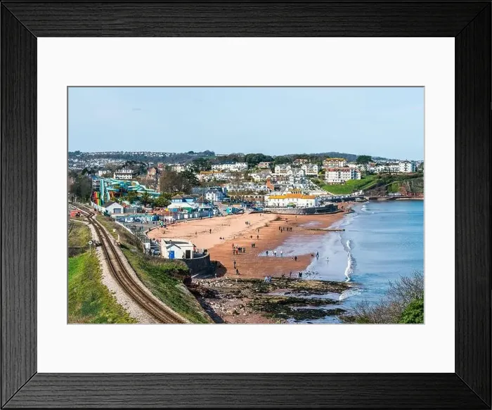 Framed Print : Goodrington Beach and Goodrington Promenade, Paignton, Devon, England, Europe Framed Print : Goodrington Beach and Goodrington Promenade, Paignton, Devon, England, Europe
