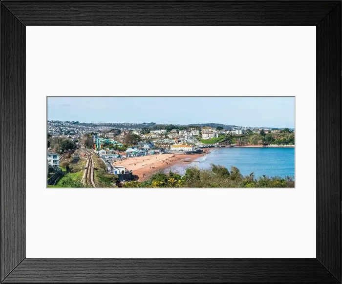 Framed Print : Goodrington Beach and Goodrington Promenade, Paignton, Devon, England, Europe Framed Print : Goodrington Beach and Goodrington Promenade, Paignton, Devon, England, Europe