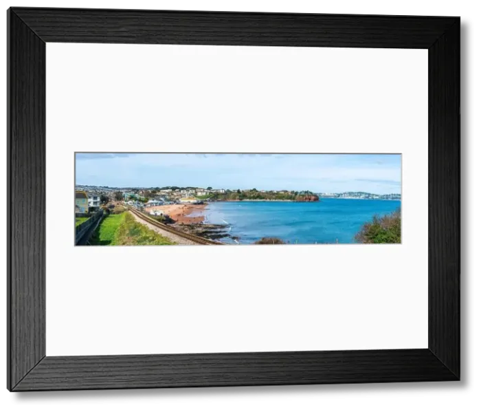 Framed Print : Goodrington Beach and Goodrington Promenade, Paignton, Devon, England, Europe Framed Print : Goodrington Beach and Goodrington Promenade, Paignton, Devon, England, Europe