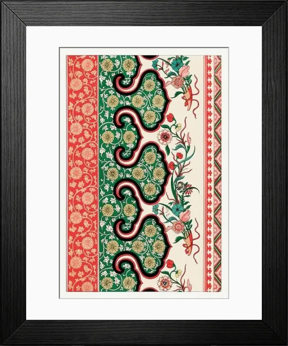 Framed Print : Beautiful vintage oriental design. Chinese floral pattern in high resolution from the mid-19th century Framed Print : Beautiful vintage oriental design. Chinese floral pattern in high resolution from the mid-19th century