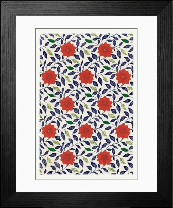 Framed Print : Beautiful vintage oriental design. Chinese floral pattern in high resolution from the mid-19th century Framed Print : Beautiful vintage oriental design. Chinese floral pattern in high resolution from the mid-19th century