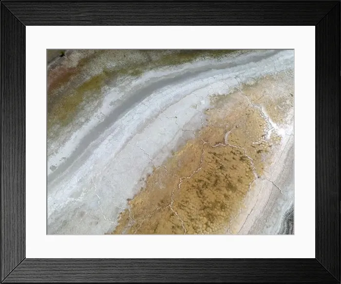 Framed Print : Completely dried out salt lake beside the Ruta40 in Argentina, South America - viewed from above Framed Print : Completely dried out salt lake beside the Ruta40 in Argentina, South America - viewed from above