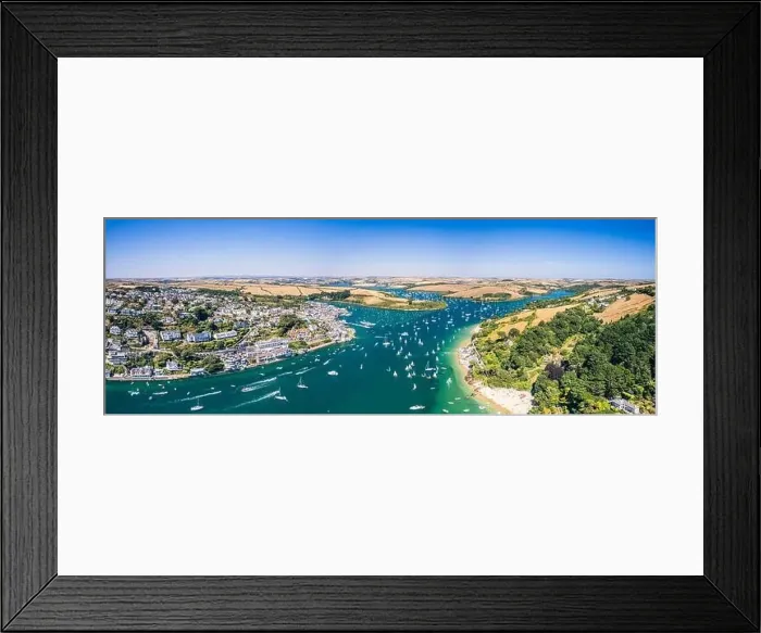Framed Print : Aerial view of SALCOMBE and Kingsbridge Estuary from a drone, South Hams, Devon, England Framed Print : Aerial view of SALCOMBE and Kingsbridge Estuary from a drone, South Hams, Devon, England