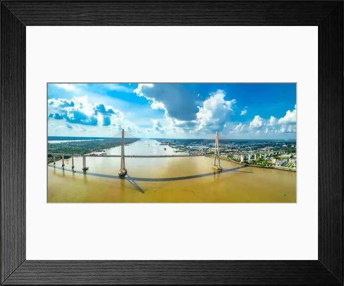 Framed Print : Rach Mieu bridge, Tien Giang, Vietnam Framed Print : Rach Mieu bridge, Tien Giang, Vietnam