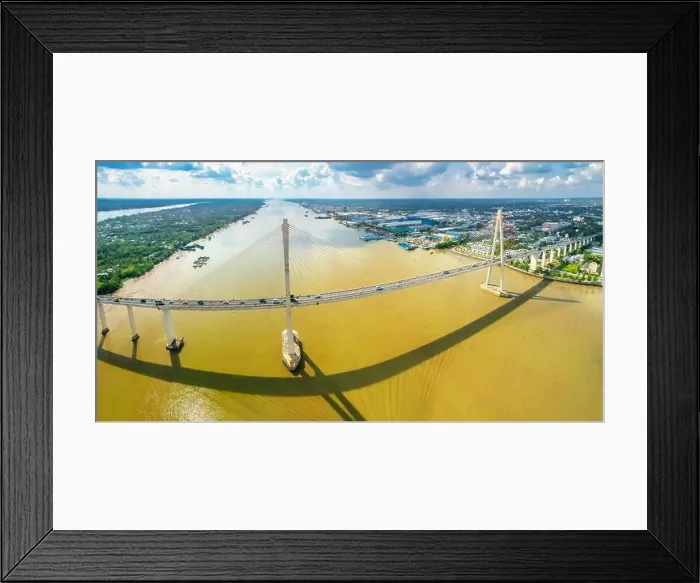 Framed Print : Rach Mieu bridge, Tien Giang, Vietnam Framed Print : Rach Mieu bridge, Tien Giang, Vietnam