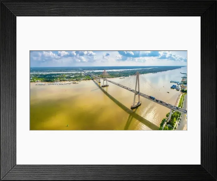Framed Print : Rach Mieu bridge, Tien Giang, Vietnam Framed Print : Rach Mieu bridge, Tien Giang, Vietnam