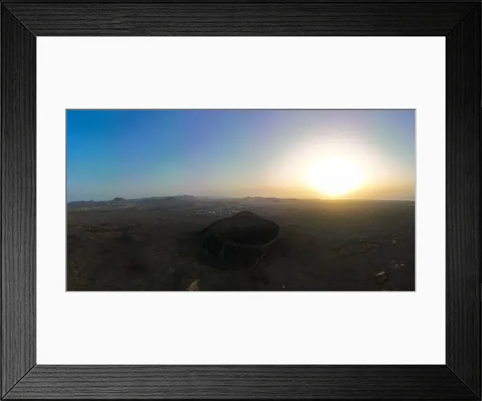 Framed Print : View from above, stunning aerial view of Calderon Hondo during a beautiful sunrise Framed Print : View from above, stunning aerial view of Calderon Hondo during a beautiful sunrise