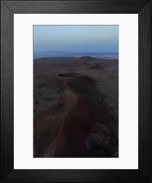 Framed Print : View from above, stunning aerial view of Calderon Hondo during a beautiful sunrise Framed Print : View from above, stunning aerial view of Calderon Hondo during a beautiful sunrise