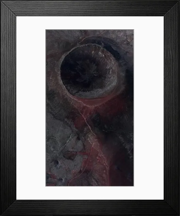 Framed Print : View from above, stunning aerial view of Calderon Hondo during a beautiful sunrise Framed Print : View from above, stunning aerial view of Calderon Hondo during a beautiful sunrise