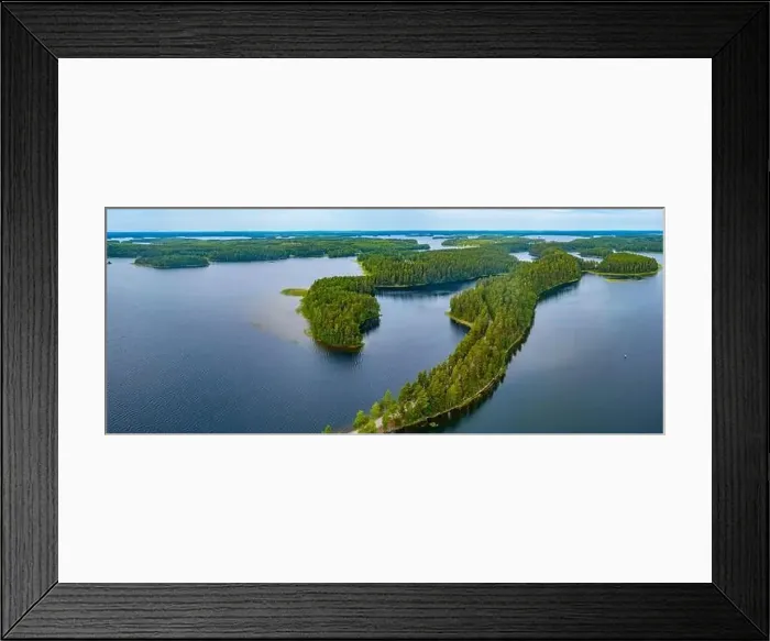 Framed Print : Panorama view of Punkaharju ridge in Finland Framed Print : Panorama view of Punkaharju ridge in Finland