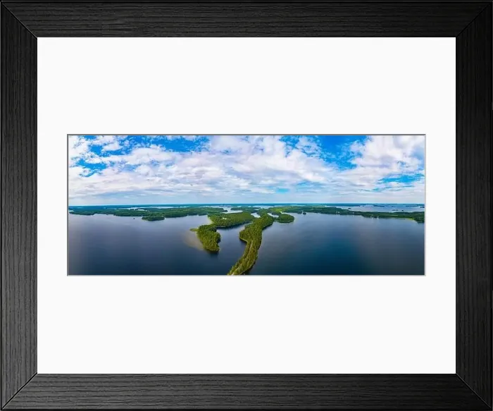 Framed Print : Panorama view of Punkaharju ridge in Finland Framed Print : Panorama view of Punkaharju ridge in Finland