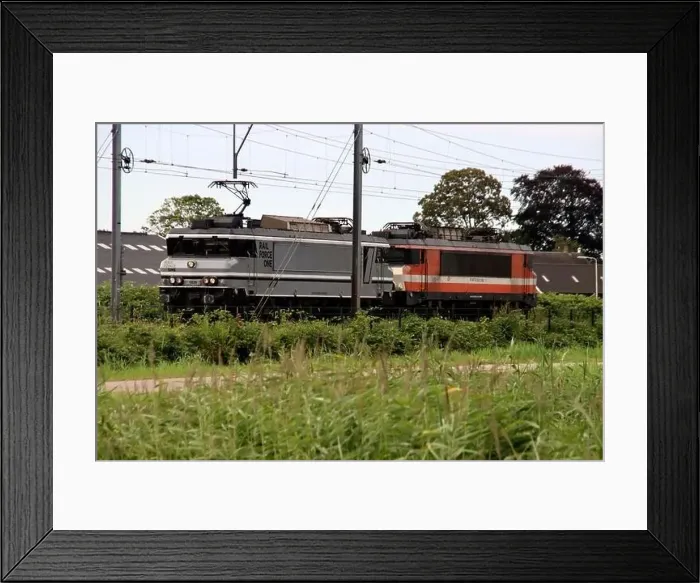 Framed Print : Rail Force One Alsthom 1600 / 1800 1829 and NS 1830 locomotives on track at Moordrecht in the Netherlands Framed Print : Rail Force One Alsthom 1600 / 1800 1829 and NS 1830 locomotives on track at Moordrecht in the Netherlands