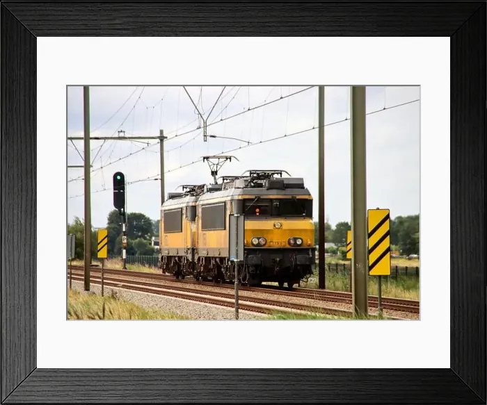 Framed Print : NS Alsthom 1700 locmotives 1750 and 1752 at Railroad track at Moordrecht in the Netherlands Framed Print : NS Alsthom 1700 locmotives 1750 and 1752 at Railroad track at Moordrecht in the Netherlands