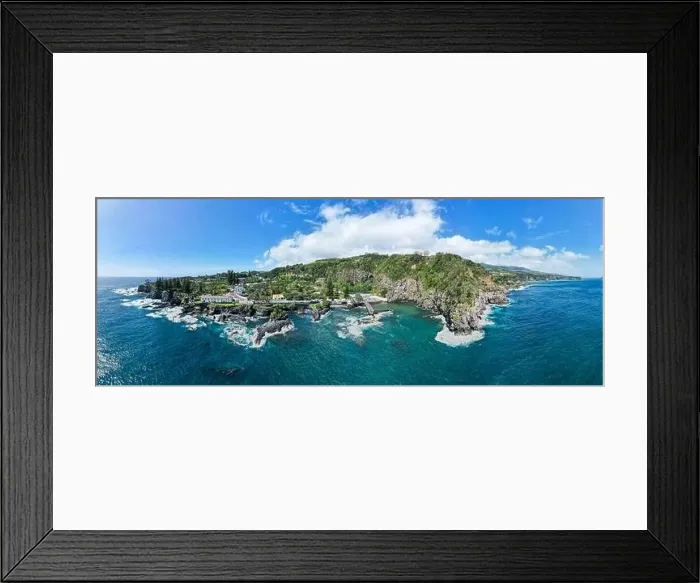 Framed Print : Drone view of the Caloura Framed Print : Drone view of the Caloura