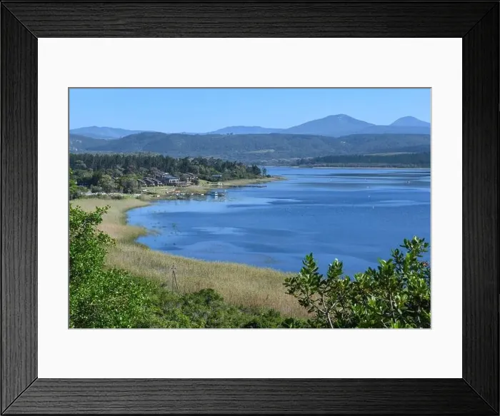 Framed Print : View at the lake near Wilderness on South Africa Framed Print : View at the lake near Wilderness on South Africa