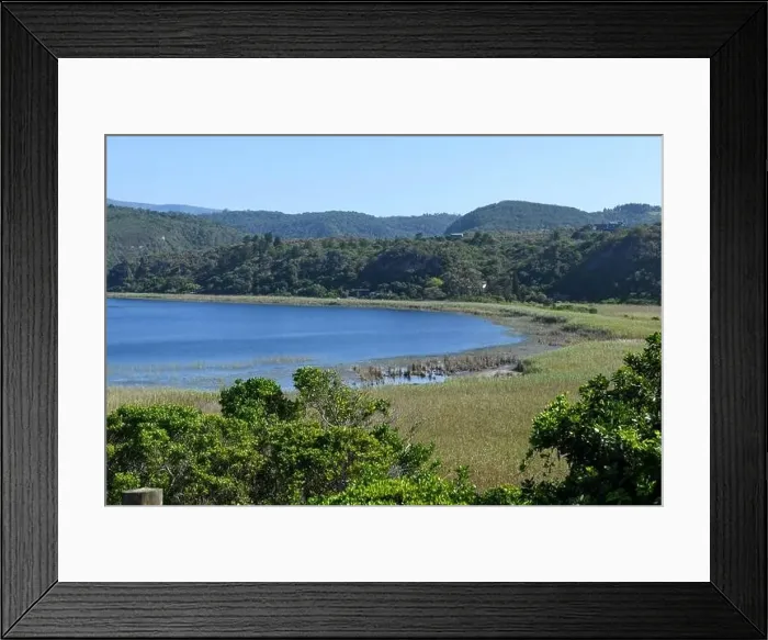 Framed Print : View at the lake near Wilderness on South Africa Framed Print : View at the lake near Wilderness on South Africa