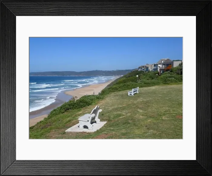 Framed Print : View at the beach of Wilderness on South Africa Framed Print : View at the beach of Wilderness on South Africa