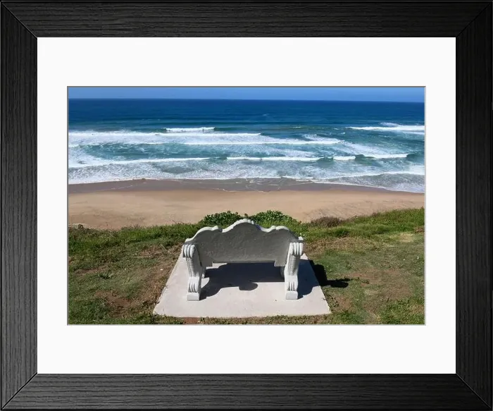 Framed Print : View at the beach of Wilderness on South Africa Framed Print : View at the beach of Wilderness on South Africa
