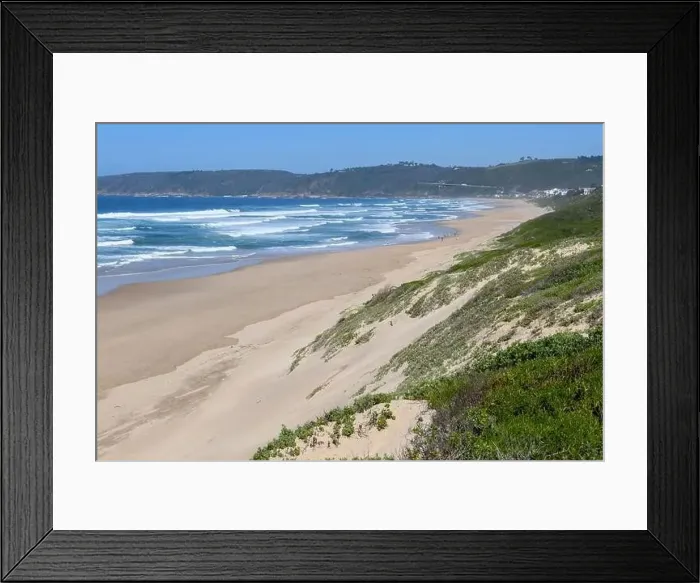 Framed Print : View at the beach of Wilderness on South Africa Framed Print : View at the beach of Wilderness on South Africa