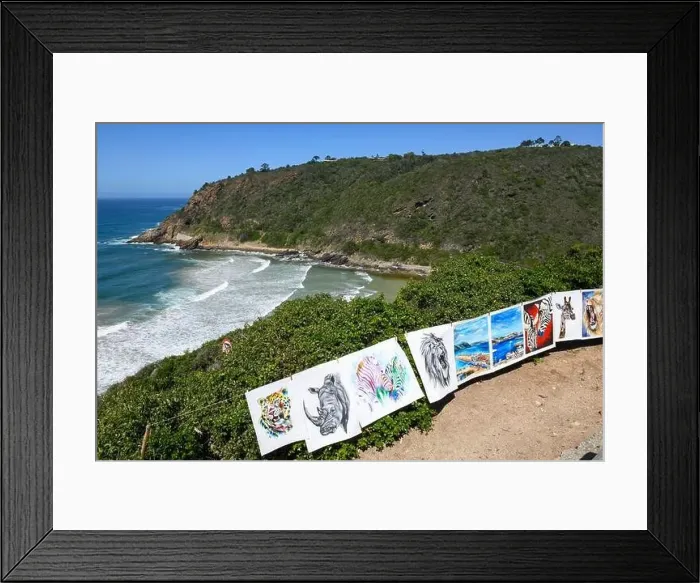 Framed Print : Wilderness, South Africa - 26 January 2023: view the beach of Wilderness on South Africa Framed Print : Wilderness, South Africa - 26 January 2023: view the beach of Wilderness on South Africa