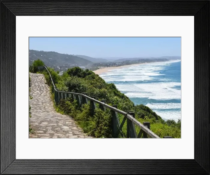 Framed Print : View the beach of Wilderness in South Africa Framed Print : View the beach of Wilderness in South Africa